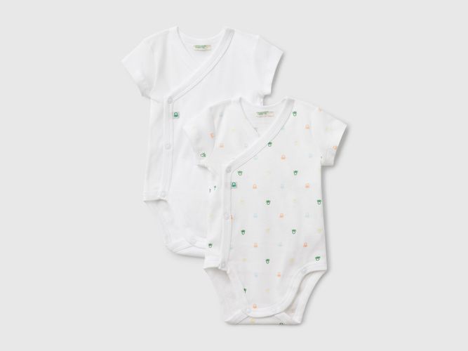 Benetton, Deux Bodys En Coton, taille 0-1, Multicolore, Enfants - United Colors of Benetton - Modalova