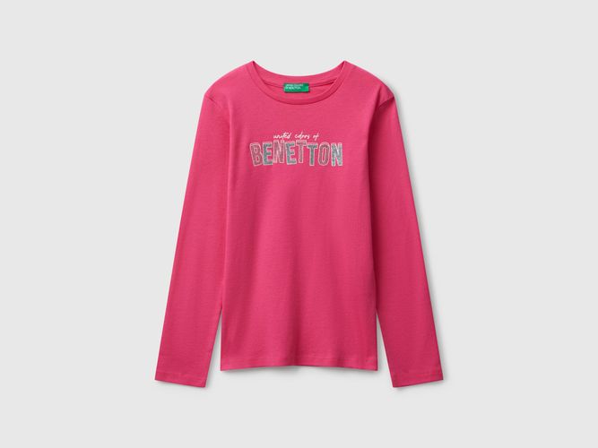 Benetton, T-shirt Imprimé Pailleté, Taille: 3XL, , Enfants - United Colors of Benetton - Modalova