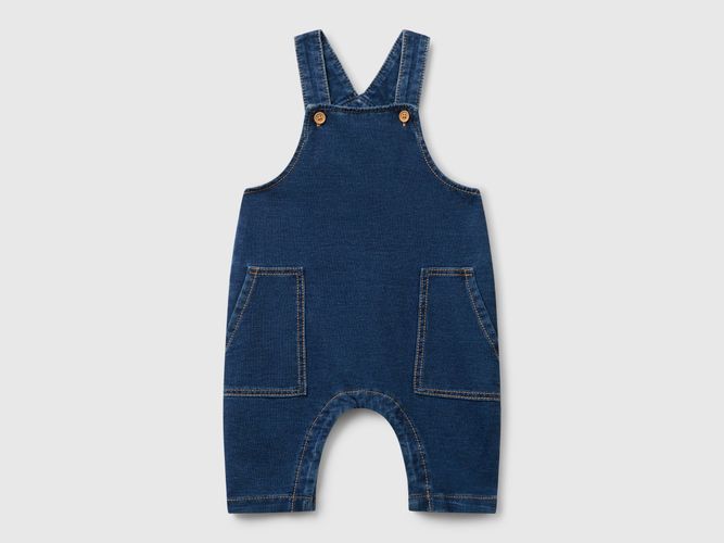 Benetton, Salopette En Jean Avec Poches, taille 1-3, Bleu, Enfants - United Colors of Benetton - Modalova