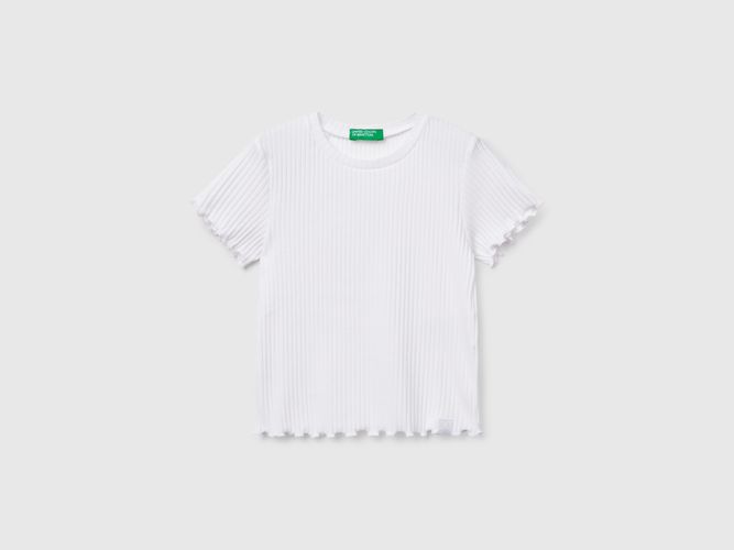 Benetton, T-shirt À Manches Courtes, taille 12-18, Blanc, Enfants - United Colors of Benetton - Modalova