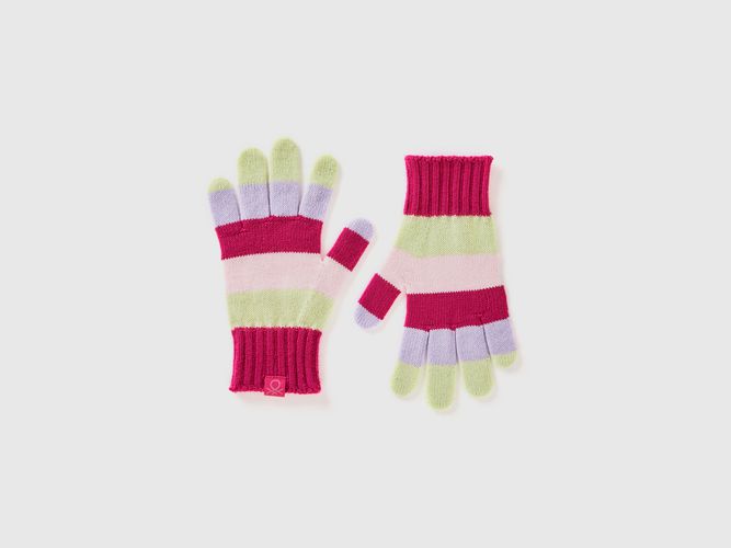 Benetton, Gants En Maille À Rayures, taille XL-3XL, Multicolore, Enfants - United Colors of Benetton - Modalova