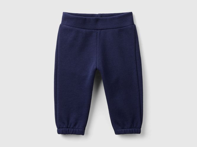 Benetton, Pantalon En Molleton De Coton Bio, taille 0-1, Bleu Foncé, Enfants - United Colors of Benetton - Modalova