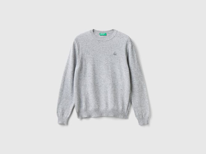 Benetton, Pull En Mélange De Laine Et De Cachemire, taille 3XL, Gris Clair, Enfants - United Colors of Benetton - Modalova