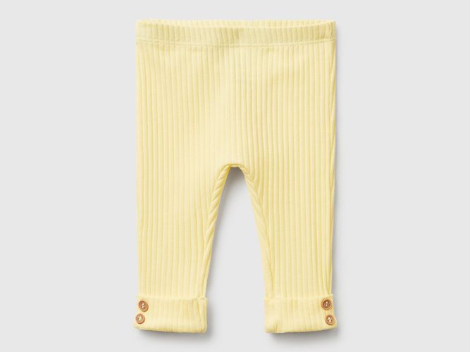 Benetton, Legging En Coton Extensible, taille 3-6, Jaune, Enfants - United Colors of Benetton - Modalova