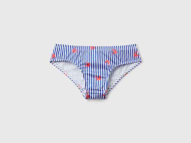 Benetton, Slip De Bain Rayé Imprimé Crabe, taille 9-12, Bleu, Enfants - United Colors of Benetton - Modalova