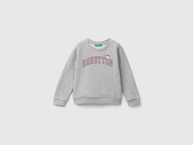 Benetton, Sweat En 100 % Coton Bio À Logo, taille 2-3, Gris Clair, Enfants - United Colors of Benetton - Modalova