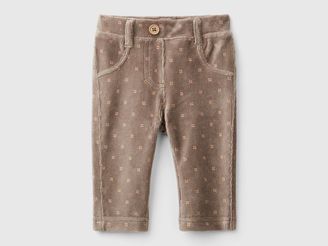 Benetton, Pantalon À Motif En Chenille, taille 1-3, Tourterelle, Enfants - United Colors of Benetton - Modalova