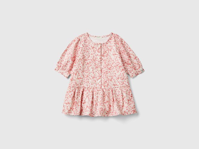 Benetton, Robe À Caurs En Viscose, taille 1-3, Rose, Enfants - United Colors of Benetton - Modalova