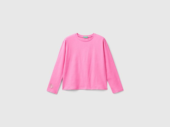 Benetton, T-shirt À Imprimé Pailleté, taille 2XL, Rose, Enfants - United Colors of Benetton - Modalova