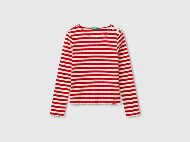 Benetton, T-shirt Rayé, taille 2XL, Rouge, Enfants - United Colors of Benetton - Modalova