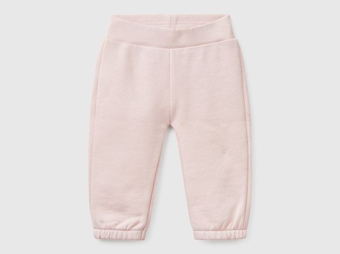 Benetton, Pantalon En Molleton De Coton, taille 0-1, Rose Pâle, Enfants - United Colors of Benetton - Modalova