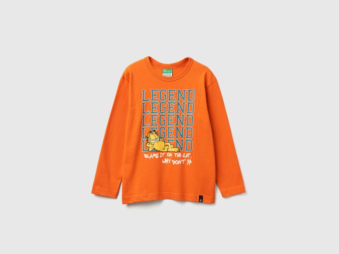Benetton, T-shirt Garfield 2025 Par Paws, Inc., Taille: 2XL, , Enfants - United Colors of Benetton - Modalova