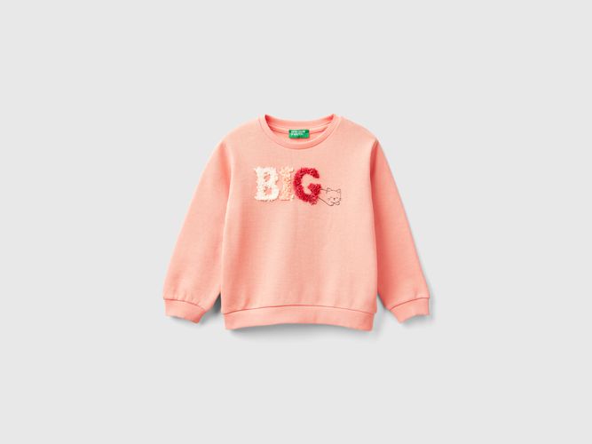 Benetton, Sweat Avec Application Effet Pétales, taille 12-18, Rose Pêche, Enfants - United Colors of Benetton - Modalova