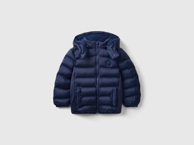 Benetton, Giubbotto Con Dettagli In Neoprene, taglia 104, Blu Scuro, Bambini - United Colors of Benetton - Modalova