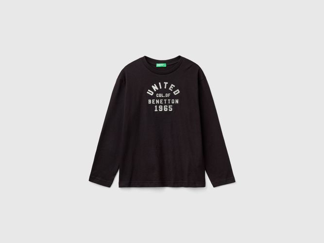 Benetton, T-shirt Avec Logo Brodé, taille 2XL, Noir, Enfants - United Colors of Benetton - Modalova