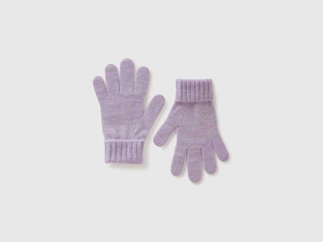 Benetton, Gants En Maille À Logo, taille S-L, Lilas, Enfants - United Colors of Benetton - Modalova