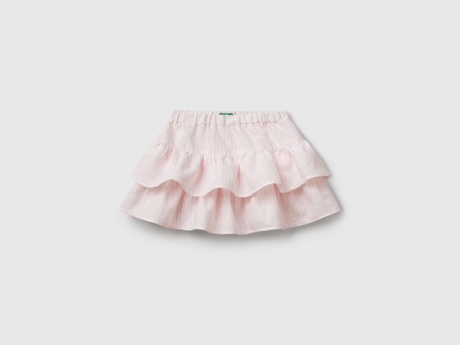 Benetton, Jupe Rayée À Volants, taille 18-24, Rose, Enfants - United Colors of Benetton - Modalova