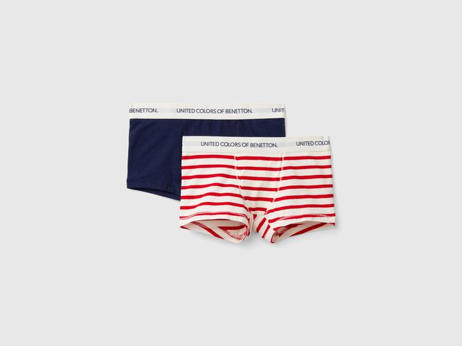 Benetton, Deux Boxers En Coton Bio Stretch, taille 18-24, Multicolore, Enfants - United Colors of Benetton - Modalova