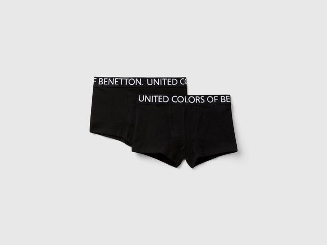 Benetton, Deux T-shirts En Coton Stretch, taille 2XL, Noir, Enfants - United Colors of Benetton - Modalova