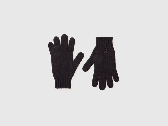 Benetton, Gants En Laine Mélangée, taille XL-3XL, Noir, Enfants - United Colors of Benetton - Modalova