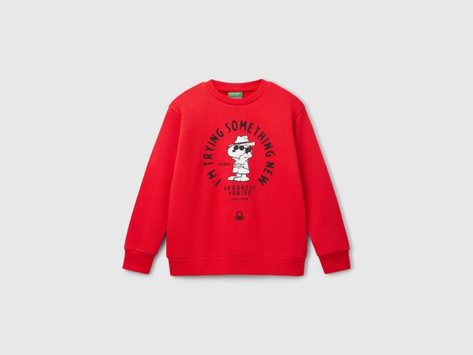 Benetton, Sweat-shirt En Coton Snoopy peanuts, taille 2XL, Rouge, Enfants - United Colors of Benetton - Modalova