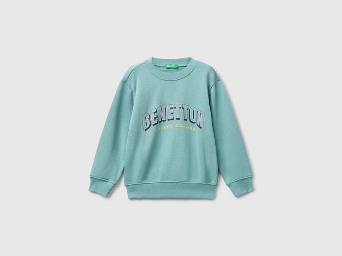 Benetton, Sweat-shirt Coupe Régulière Avec Imprimé, taille 12-18, Bleu Ciel, Enfants - United Colors of Benetton - Modalova