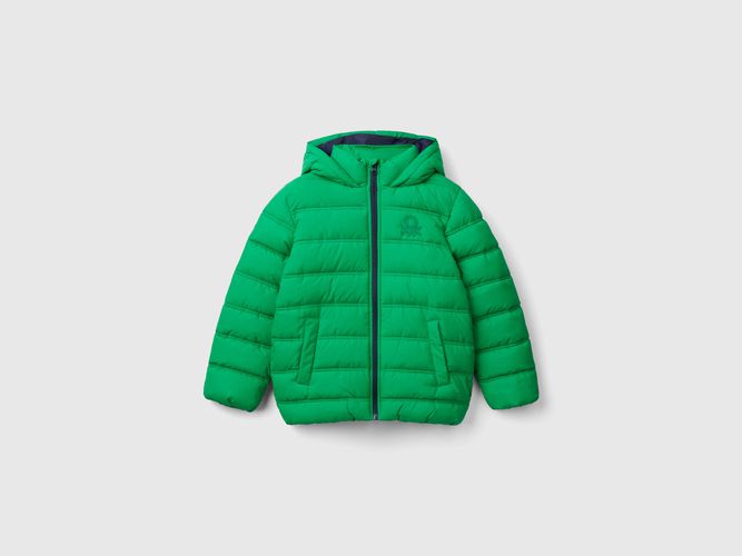 Benetton, Doudoune Avec Capuche Et Logo, taille 2XL, Vert, Enfants - United Colors of Benetton - Modalova