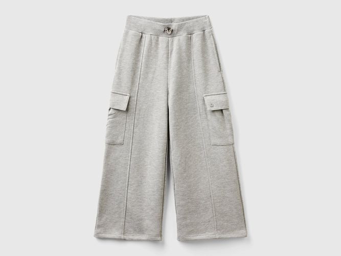 Benetton, Pantalon Cargo Coupe Wide, taille 2XL, Gris Clair, Enfants - United Colors of Benetton - Modalova