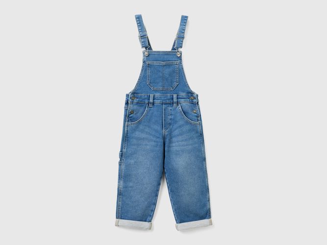 Benetton, Salopette Di Jeans, taglia 82, Blu, Bambini - United Colors of Benetton - Modalova