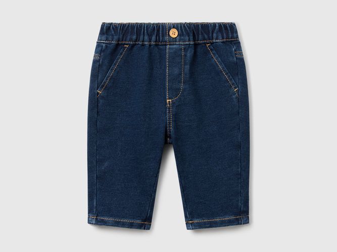 Benetton, Pantalon Effet Denim, taille 1-3, Bleu, Enfants - United Colors of Benetton - Modalova