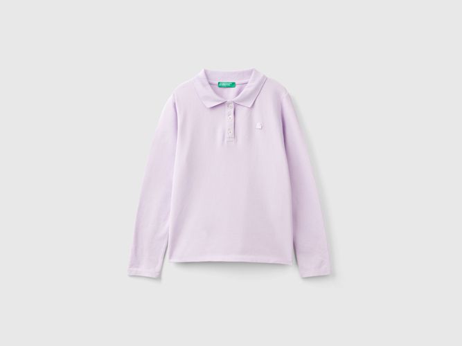 Benetton, Polo À Manches Longues En Coton Bio, taille 2XL, Lilas, Enfants - United Colors of Benetton - Modalova