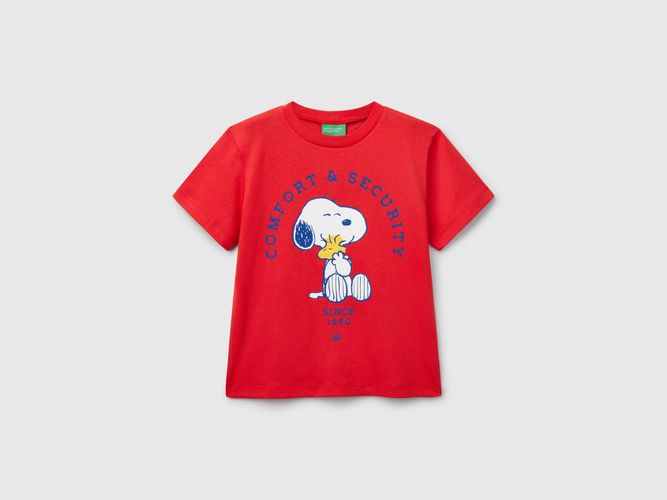 Benetton, T-shirt Avec Imprimé Snoopy peanuts, taille 12-18, Rouge, Enfants - United Colors of Benetton - Modalova