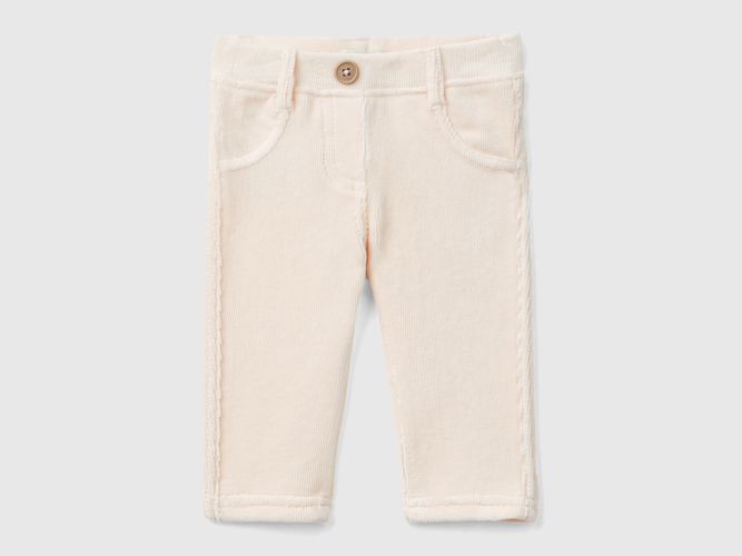 Benetton, Pantalon En Chenille Stretch, taille 1-3, Rose Pâle, Enfants - United Colors of Benetton - Modalova