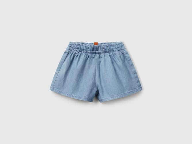 Benetton, Jupe-culotte En Chambray, taille 1-3, Bleu Clair, Enfants - United Colors of Benetton - Modalova