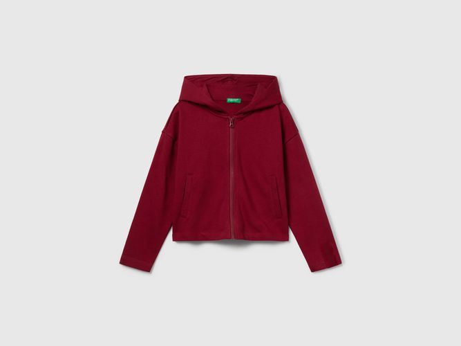Benetton, Sweat À Capuche Zippé, taille 2XL, Bordeaux, Enfants - United Colors of Benetton - Modalova