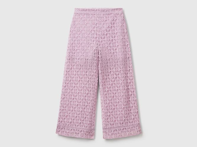 Benetton, Pantalon Large En Dentelle, taille 2XL, Lilas, Enfants - United Colors of Benetton - Modalova