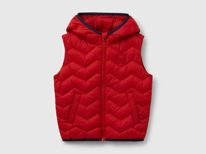 Benetton, Gilet Rembourré Avec Capuche, taille 12-18, Rouge, Enfants - United Colors of Benetton - Modalova