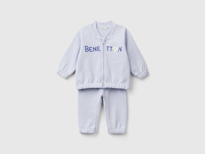 Benetton, Completino In Fepa Di Cotone Bio, taglia 50, Celeste, Bambini - United Colors of Benetton - Modalova