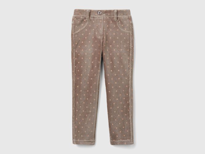 Benetton, Pantalon Slim En Chenille, taille 18-24, Tourterelle, Enfants - United Colors of Benetton - Modalova