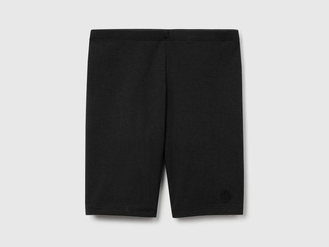 Benetton, Legging Court En Coton Stretch, taille 2XL, Noir, Enfants - United Colors of Benetton - Modalova