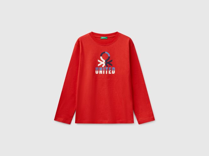 Benetton, T-shirt En Coton, taille 2XL, Rouge, Enfants - United Colors of Benetton - Modalova