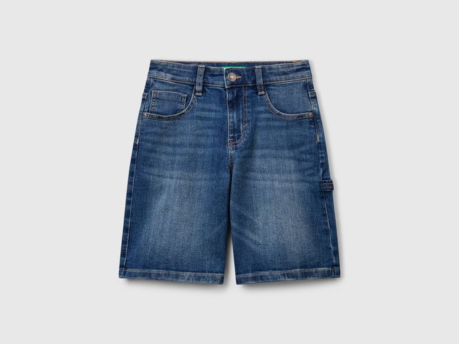 Benetton, Bermuda En Jean Coupe Droite, taille 3XL, Bleu Foncé, Enfants - United Colors of Benetton - Modalova