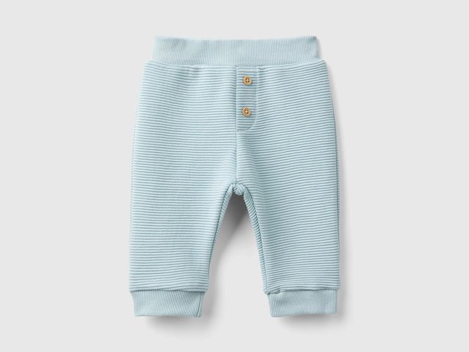 Benetton, Pantalon Chaud En Coton Mélangé, taille 12-18, Bleu Vert, Enfants - United Colors of Benetton - Modalova