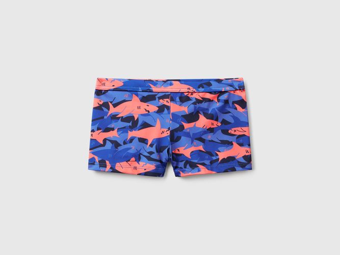 Benetton, Maillot De Bain Boxer Rayé Avec Crabes, taille 12-18, Multicolore, Enfants - United Colors of Benetton - Modalova