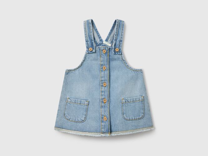 Benetton, Jupe Salopette En Jean, taille 1-3, Bleu Clair, Enfants - United Colors of Benetton - Modalova