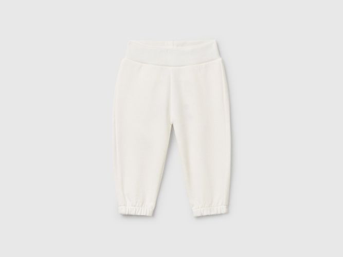 Benetton, Pantalon En Molleton De Coton, taille 0-1, Crème, Enfants - United Colors of Benetton - Modalova