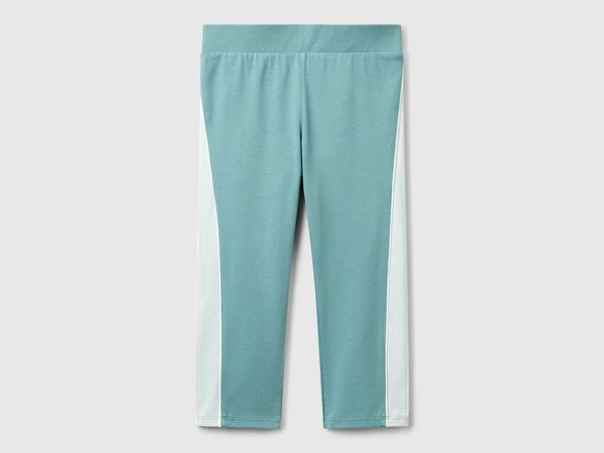 Benetton, Legging De Sport Avec Passepoil, taille 2XL, Bleu Vert, Enfants - United Colors of Benetton - Modalova