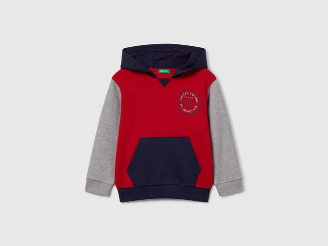 Benetton, Sweat-shirt Avec Poche Et Capuche, taille 12-18, Rouge, Enfants - United Colors of Benetton - Modalova
