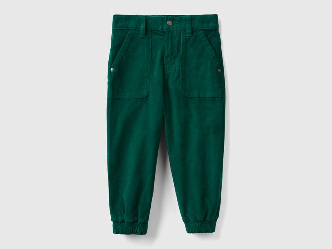 Benetton, Pantalon En Velours Stretch, taille 2-3, Vert Foncé, Enfants - United Colors of Benetton - Modalova