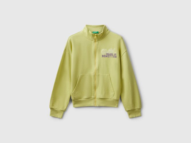 Benetton, Sweat-shirt Zippé Avec Imprimé, taille 2XL, Jaune, Enfants - United Colors of Benetton - Modalova